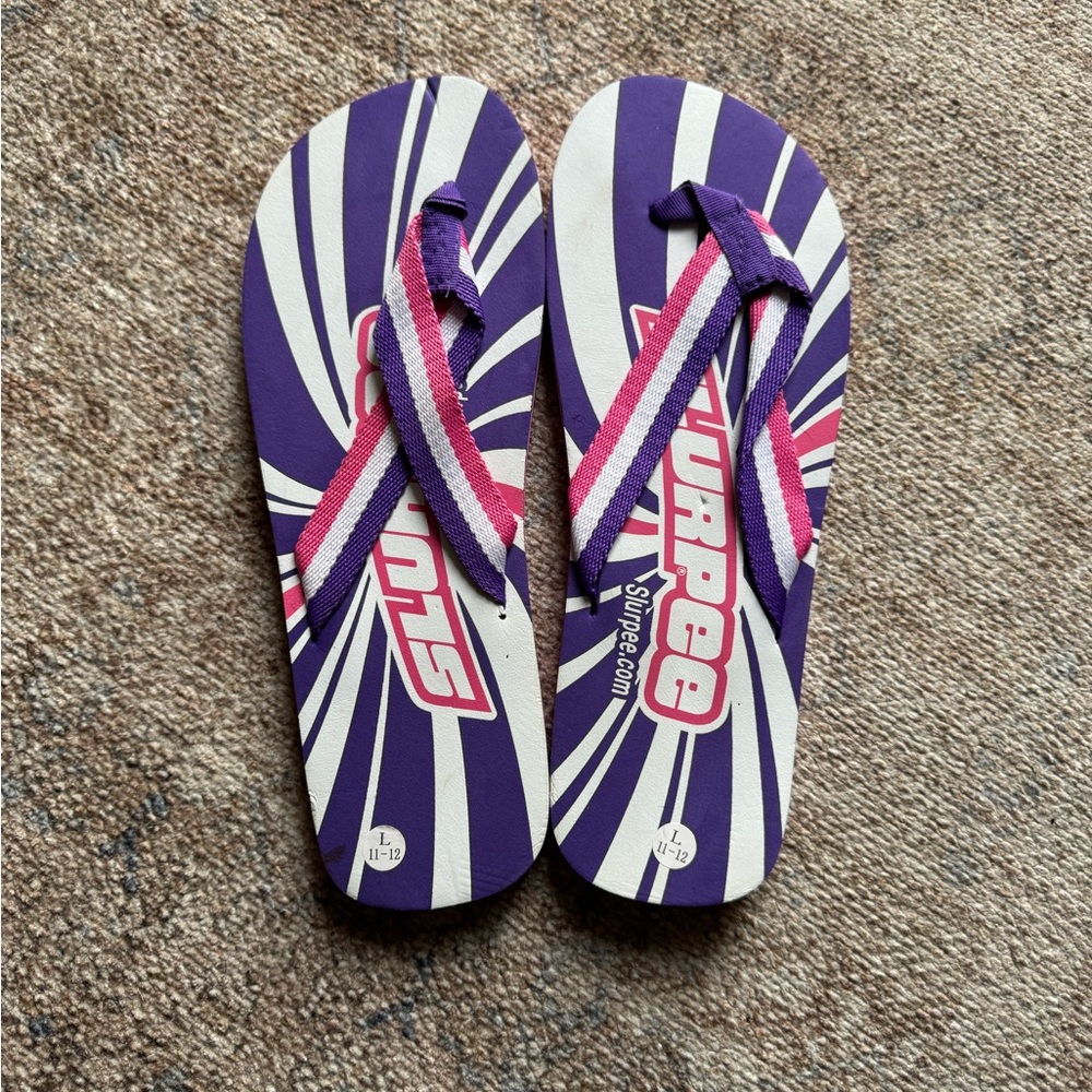 Men’s Slurpee Purple and Pink Flip Flops